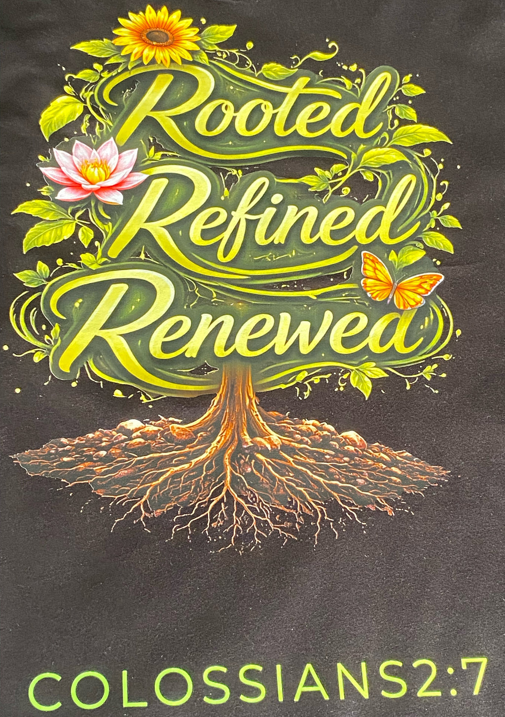 Rooted Refined Renewed Tee-Green