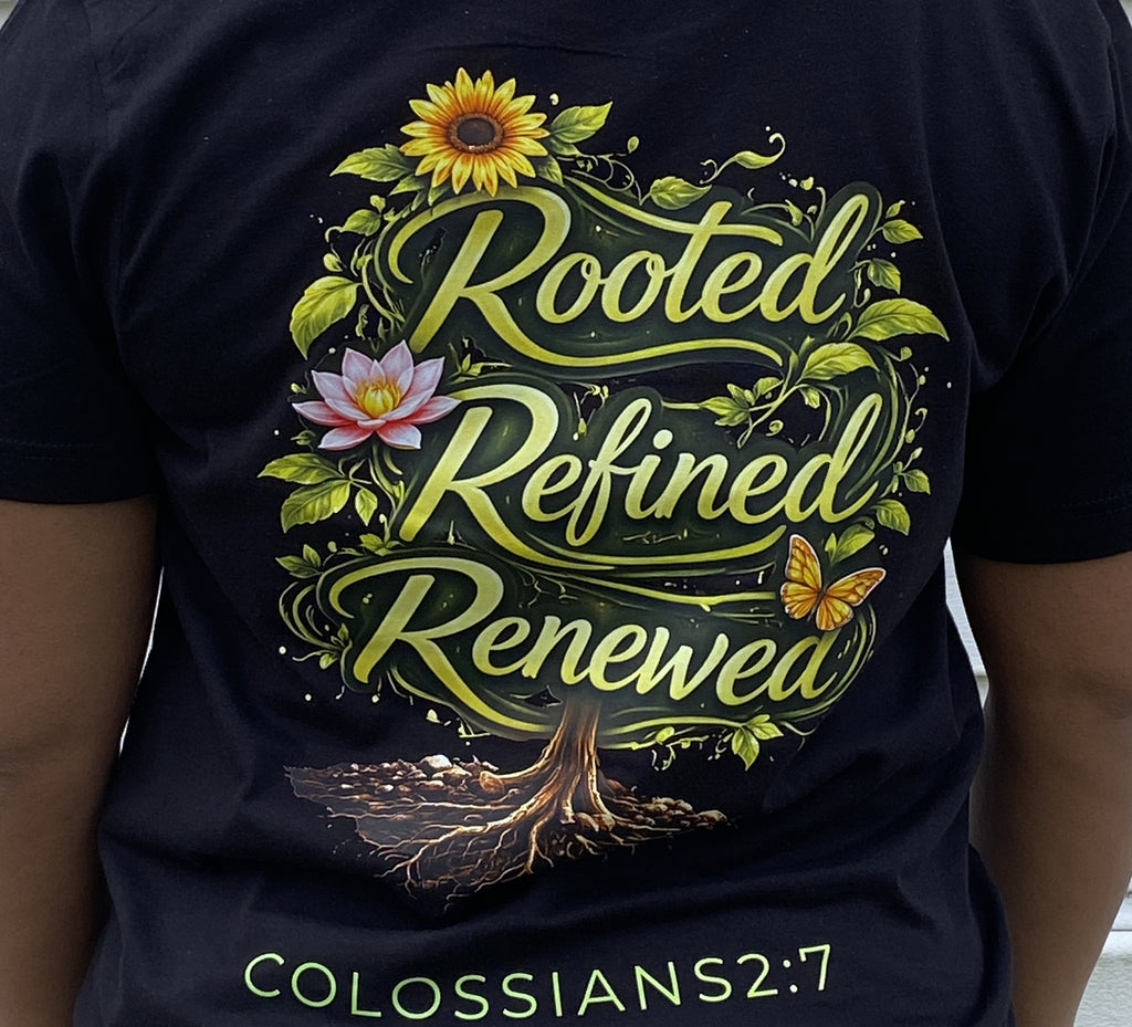 Rooted Refined Renewed Tee-Green