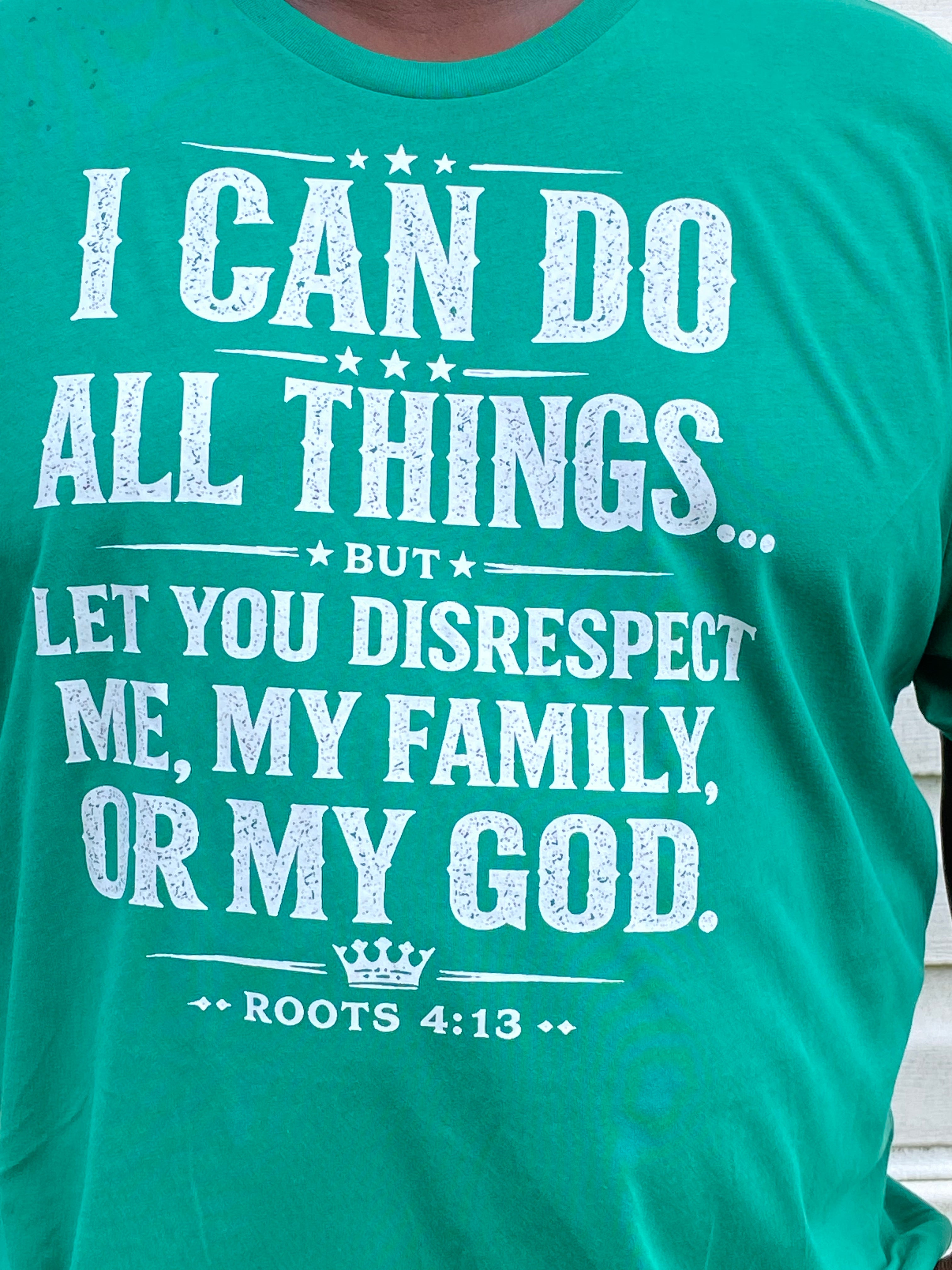 I Can Do All Things Tee – White Distressed