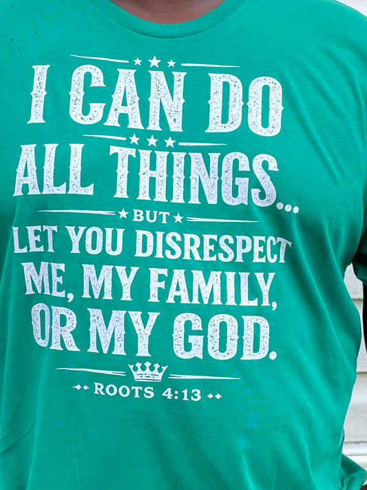 I Can Do All Things Tee – White Distressed